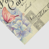 Floral Australian Briefkaart Ephemera ontkoppeling Tissuepapier (Detail)