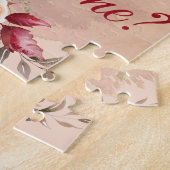 Floral Autumn Gepersonaliseerd Voorstel Legpuzzel (Zijkant)