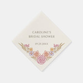 Floral Autumn Herfst Vrijgezellenfeest Servet (Hoek)