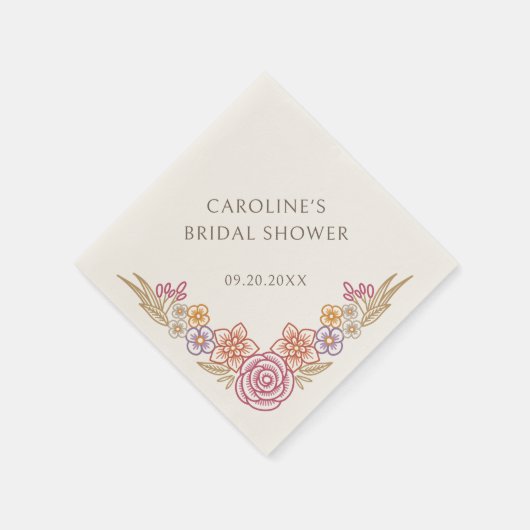 Floral Autumn Herfst Vrijgezellenfeest Servet (Hoek)