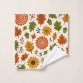 Floral Autumn Pattern Bad Handdoek (Wasdoekje)