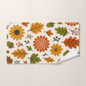 Floral Autumn Pattern Bad Handdoek (Handdoek)