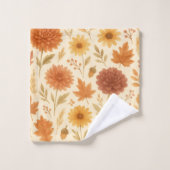 Floral Autumn Pattern Bad Handdoek (Wasdoekje)