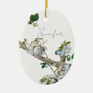  Floral Aziatische stijl pastel kleuren naam Keramisch Ornament