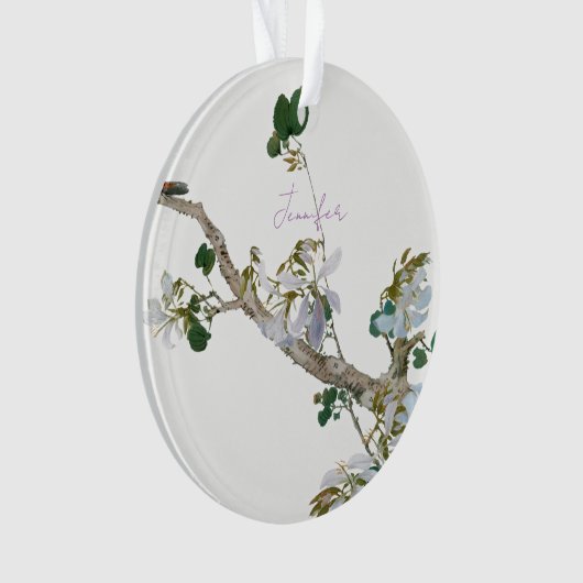  Floral Aziatische stijl pastel kleuren naam Ornament (voorkant)