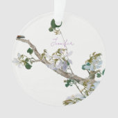  Floral Aziatische stijl pastel kleuren naam Ornament (voorkant)