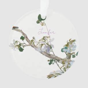 Floral Aziatische stijl pastel kleuren naam Ornament