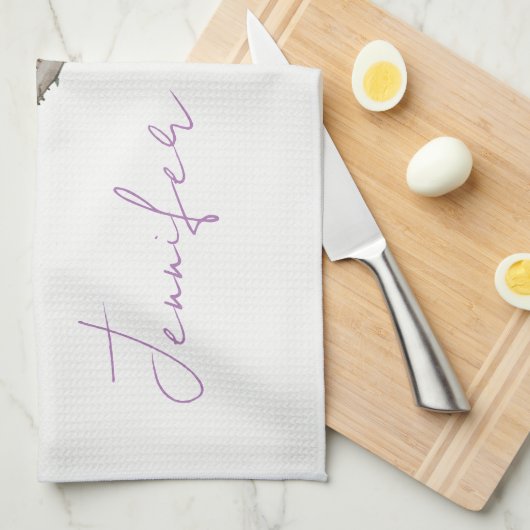  Floral Aziatische stijl pastel kleuren naam Theedoek (Quarter Fold)