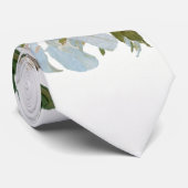 Floral Aziatische stijl pastel kleuren Stropdas (Opgerold)