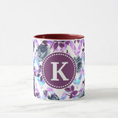 Floral Aztec Chevron Monogram Mok (Midden)