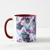 Floral Aztec Chevron Monogram Mok (Links)