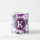 Floral Aztec Chevron Monogram Mok (Center)