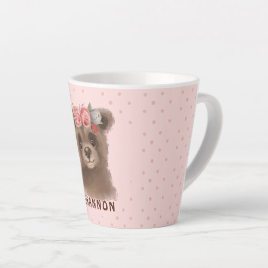 Floral Baby Beer Latte Mok (Rechterhoek)