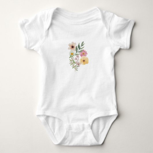 Floral Baby Bodysuit – Soft & Stylish with Waterco (Voorkant)