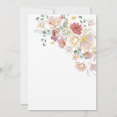 Floral Baby Brunch Uitnodiging (Achterkant)