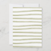 Floral Baby Carriage Waterverf Baby shower Kaart (Achterkant)