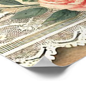 Floral Baby Elephant Nursery Poster (Hoek)