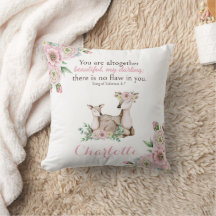 Floral Baby en Moeder Deer Bijbel Verse Nursery