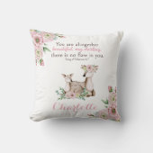 Floral Baby en Moeder Deer Bijbel Verse Nursery Kussen (Voorkant)