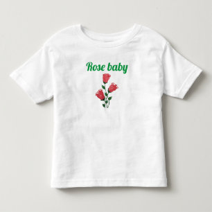 Floral Baby Footprint T-Shirt - Uniek design