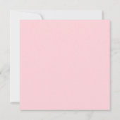 Floral Baby Girl Baptism Invite Kaart (Achterkant)