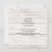 Floral Baby Girl Shower Whitewash Barn Wood (Achterkant)