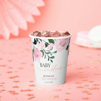 Floral Baby in Bloom Papieren Bekers