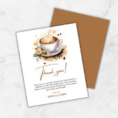 Floral Baby is Brouwen Baby shower Bedankt Card