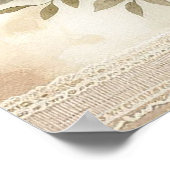 Floral Baby Lion Nursery Poster (Hoek)