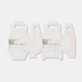 Floral Baby Meisje Douche Bedankdoosjes (Uitgevouwen)