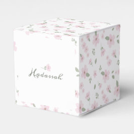 Floral Baby Meisje Favor Box Bedankdoosjes