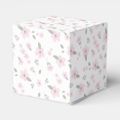 Floral Baby Meisje Favor Box Bedankdoosjes (Achterkant)