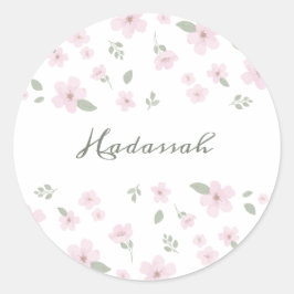 Floral Baby Meisje Sticker
