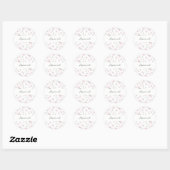 Floral Baby Meisje Sticker (Vel)