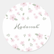 Floral Baby Meisje Sticker