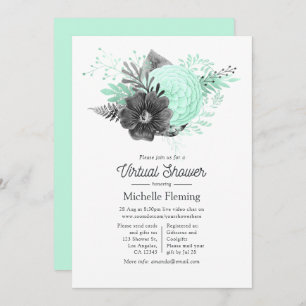  Floral Baby of Bridal Virtual Shower Kaart