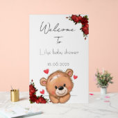 Floral Baby shower acryl teken Acryl Bord (Huwelijk)