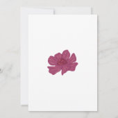 Floral Baby Shower-Baby in Bloom Kaart (Achterkant)