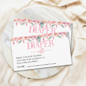 Floral Baby Shower – Baby in Bloom Theme Informatiekaartje