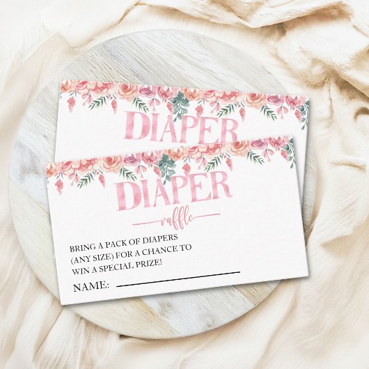 Floral Baby Shower – Baby in Bloom Theme Informatiekaartje