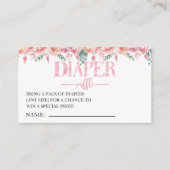 Floral Baby Shower – Baby in Bloom Theme Informatiekaartje (Voorkant)