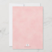 Floral Baby shower Blush Pink Gold Kaart (Achterkant)