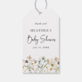 Floral Baby shower Cadeaulabel (Voorkant)