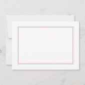 Floral Baby shower Coral Blauwgroen Dank u Bedankkaart (Achterkant)