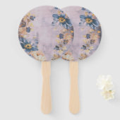 Floral Baby Shower Handwaaier (Voorkant en achterkant)