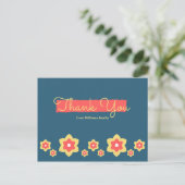 Floral Baby shower Hartelijk dank Briefkaart (Staand voorkant)