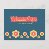 Floral Baby shower Hartelijk dank Briefkaart (Voorkant)