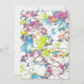 Floral Baby shower Hartelijk dank voor het drijven Kaart (Achterkant)