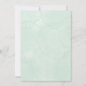 Floral baby shower Invitation card design  Kaart (Achterkant)