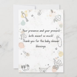 Floral Baby Shower Invitation – Elegant Mommy  Kaart
